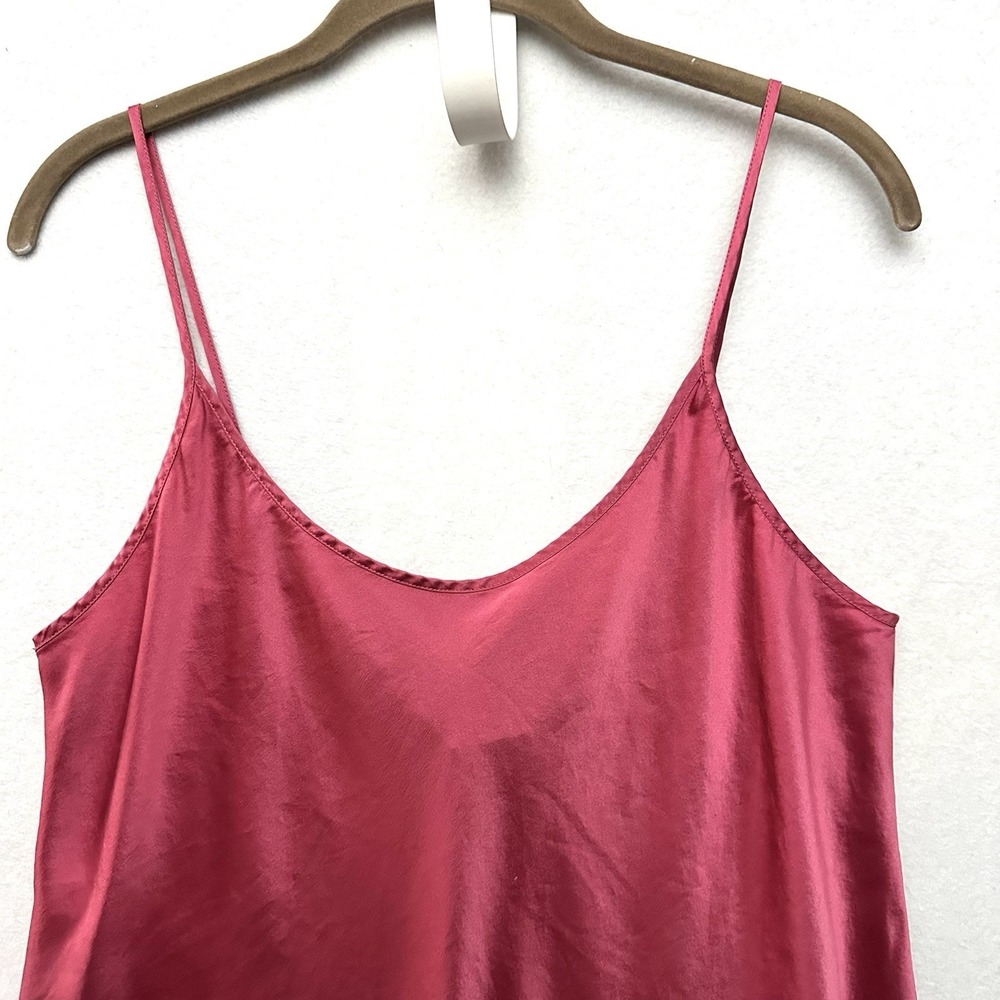 La Perla Large L Silk Nightgown Babydoll Slip Dress Chemise Pink Raspberry - Picture 2 of 12